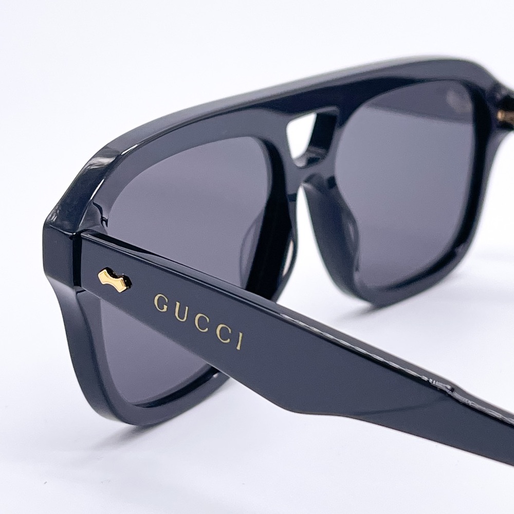 NEW GUCCI GG1263S 001 UNISEX NEW COLLECTION AVIATOR SUNGLASSES GUCCI - Picture 5 of 10